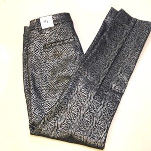 NWT White House Black Market Patterned Pants 8L